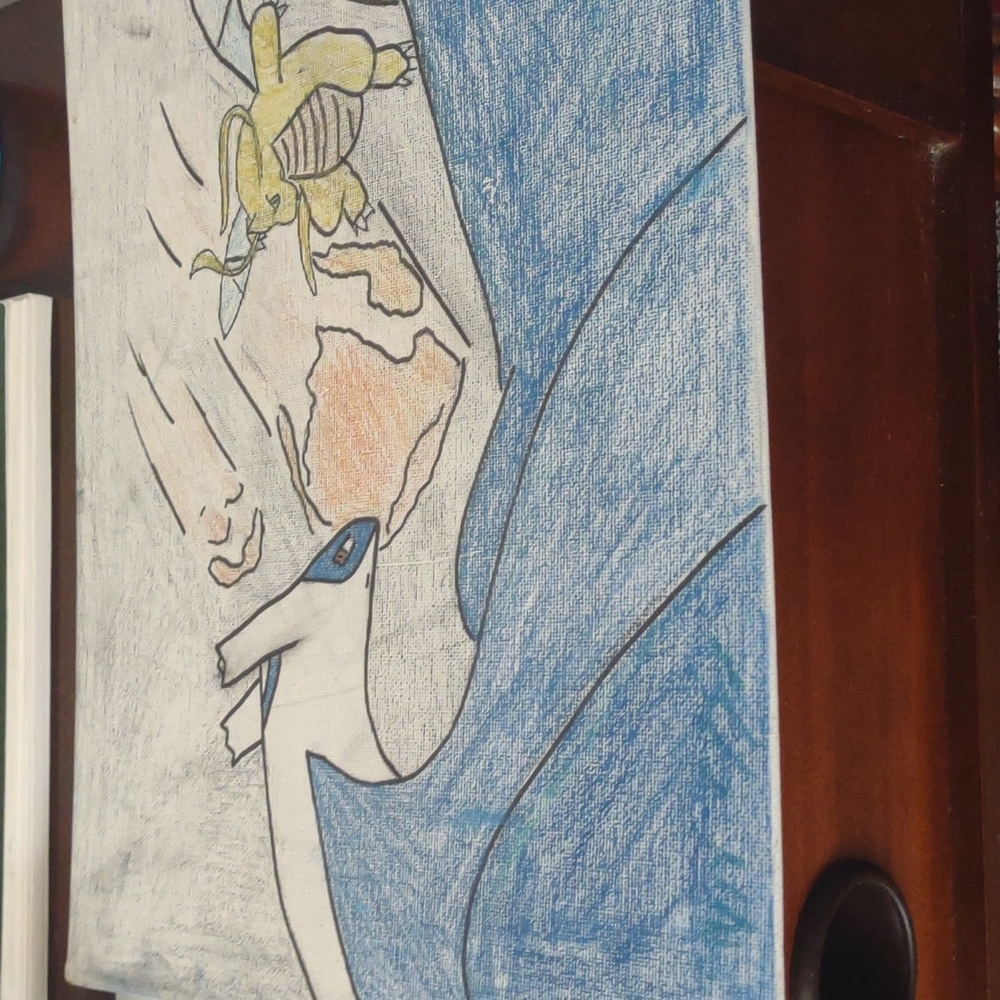 Pokemon Art Latios VS Dragonite